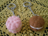 サンドクッキーのキーホルダー