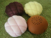 メロンパン３種＆あんぱん