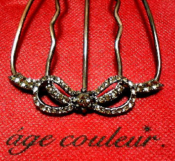 ５本足コーム　リボン