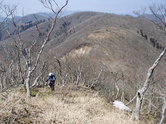 登り返し中