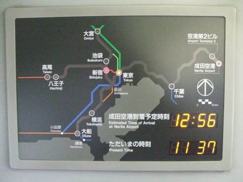成田エクスプレス路線図