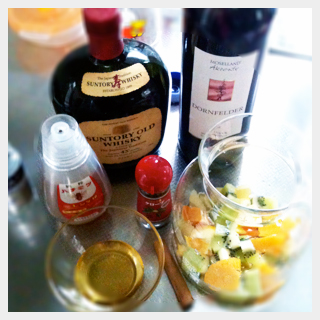 サングリアの材料