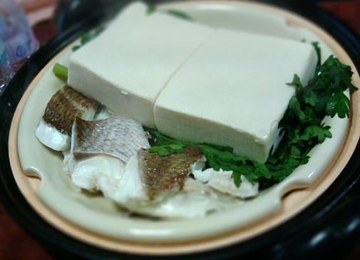 鯛の蒸し豆腐