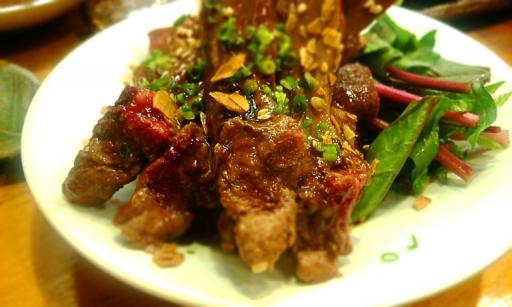 ラムグリルのポン酢和え