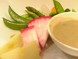 野菜のアンチョビーソース