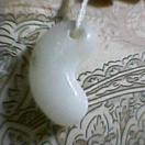 滑石　初自作勾玉