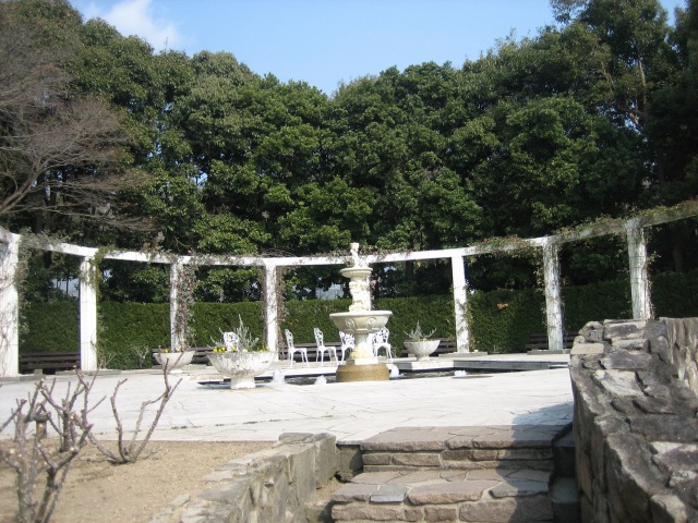 須磨離宮公園の奥の庭園