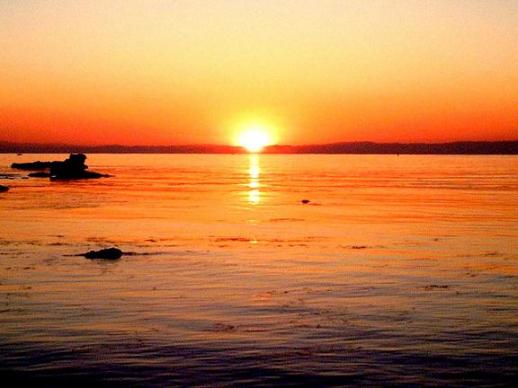 15.2.14　三浦海岸＠夕日