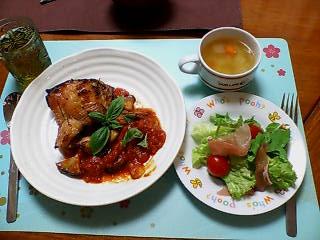 晩御飯　10/22　誕生日メニュー