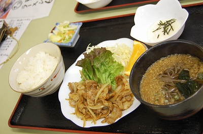 焼肉定食ミニ蕎麦セット