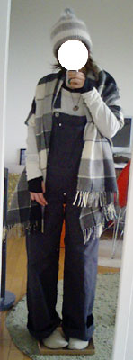 大判チェックストール05