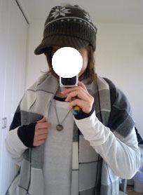 大判チェックストール07