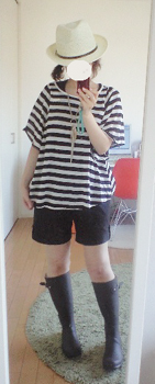 nitca　ボーダーカットソー