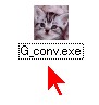 G_conv.exeをクリック