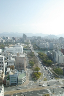 中電工ビル20階の景色