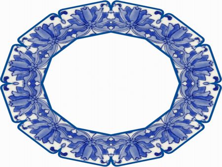 藍の大皿