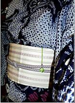 絞り浴衣×献上博多半幅