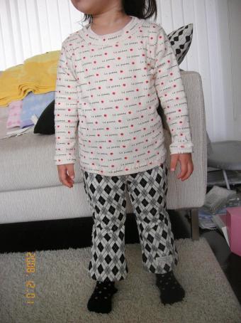 ブーツカットパンツ3試着