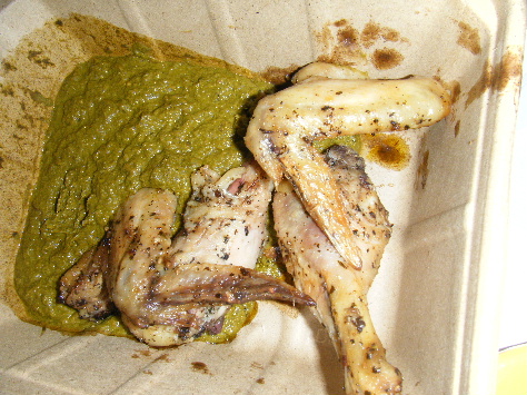 サグカレーとチキン